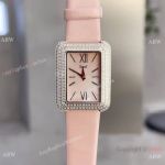 Pave Diamond Case Pink MOP Dial Piaget Limelight model watch